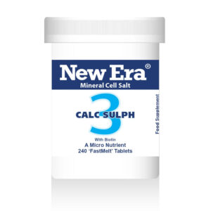 New Era No.3 Calc. Sulph. 240 tabs